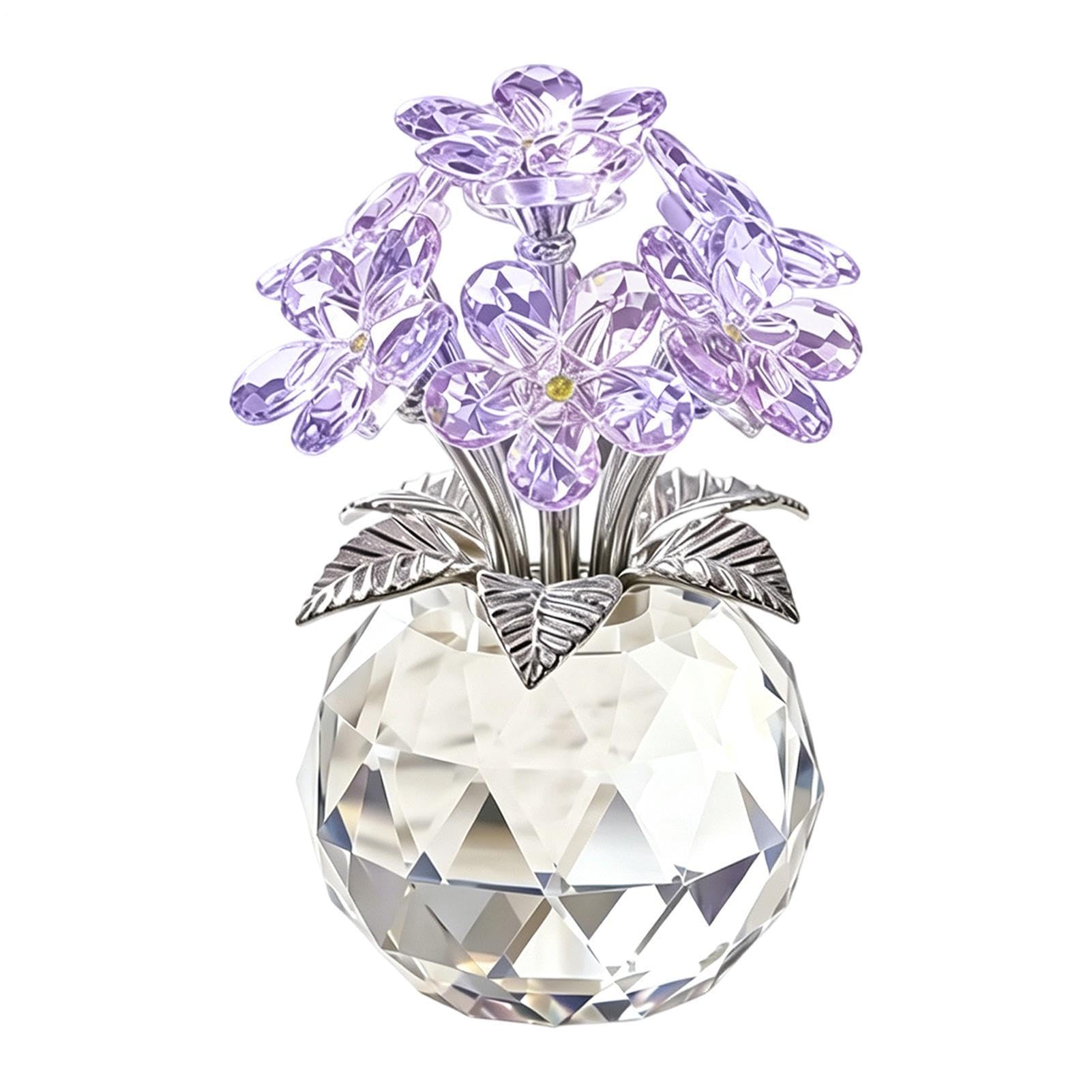 Statue Crystal Bloom bouquet acrylique transparent et centre de table deco pour bureau et maison