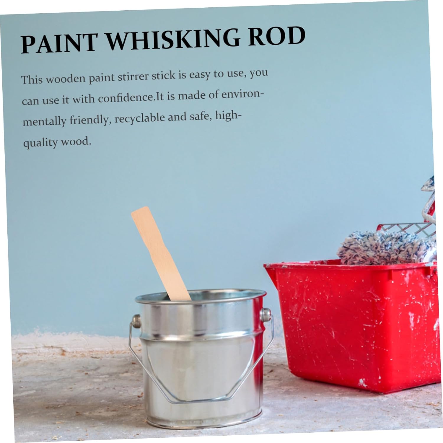 25pcs Birch Wood Paint Stir Sticks for Oil Paint and Compounds