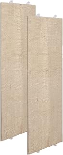 BigDean 2er Set Katzenkratzbrett Eckkratzbrett Kratzbrett Wand Wandkratzbrett Katzen Kratzecke 80cm