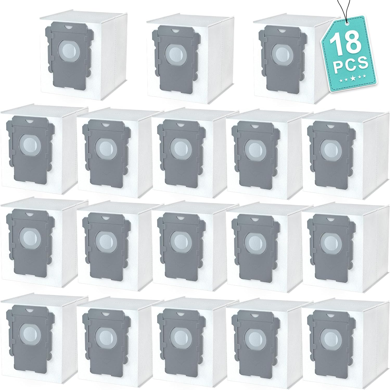 22 Pack Replacement Vacuum Bags Compatible with iRobot Roomba i7, i7+, j7, j7+, i3, i3+,i4, i4+, i6, i6+, i8, i8+, s9, s9+ Plus, i & s & j Series Automatic Dirt Disposal Bags