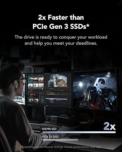 Lexar EQ790 SSD 4To, M.2 2280 PCIe Gen4 NVMe SSD - 3
