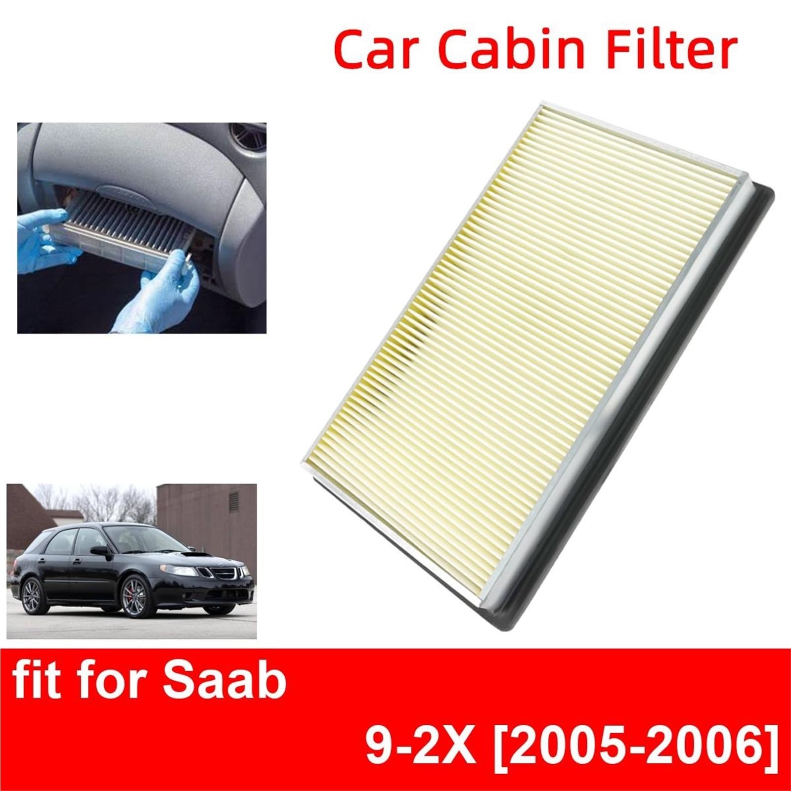 Filtro De Aire Cabina Para Motor De Coche, Compatible Con Saab 9-2X (años 2005 A 2006), Fibra De Carbono CA4309, 16546-0Z000, 16546-70J10, 16546-V0100 Filtro de aire Polen Biofuncional(10pcs)