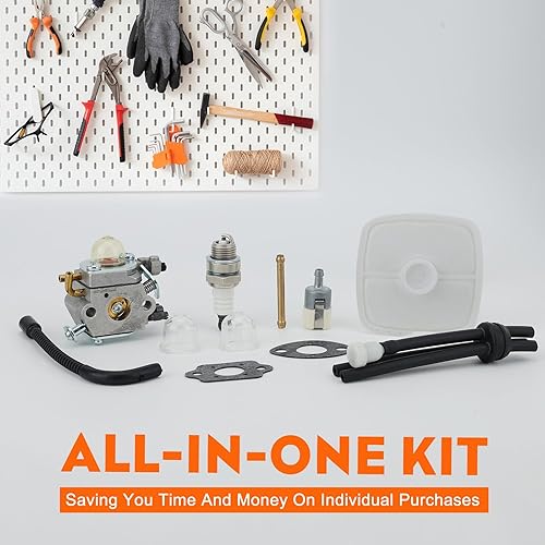 Miniatura 3 de Hipa Carburador PB-2100 para Echo PB2100 PB 2100 ES-2100 ES2100 PB-2155 Soplador de hojas Zama C1U-K42 C1U-K42A C1U-K42B Kit de mantenimiento