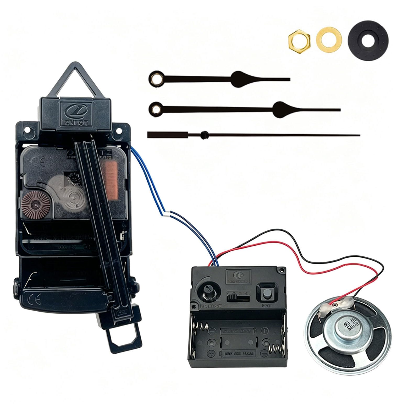 Shntig Quartzs Pendulum Clock Movement Mechanism Set with Melodies Chimes Box and Hands for Craft Projects and Clock Repair Enthusiasts Wall Repair Parts Set