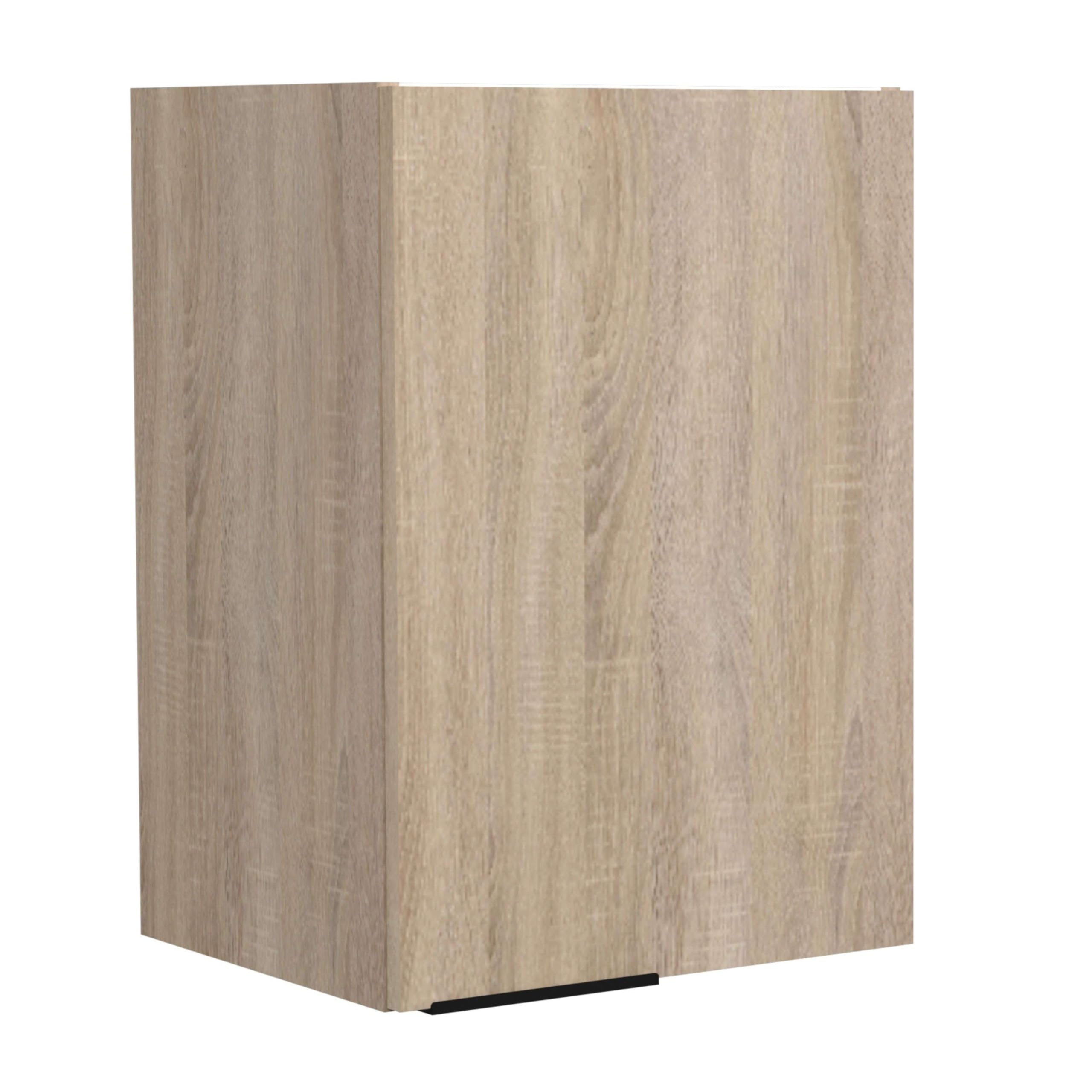 Arko Küchenmodul mit 1 Tür und 1 Regal, Eiche und Schwarz, 40 x 57,9 x 35,6 cm