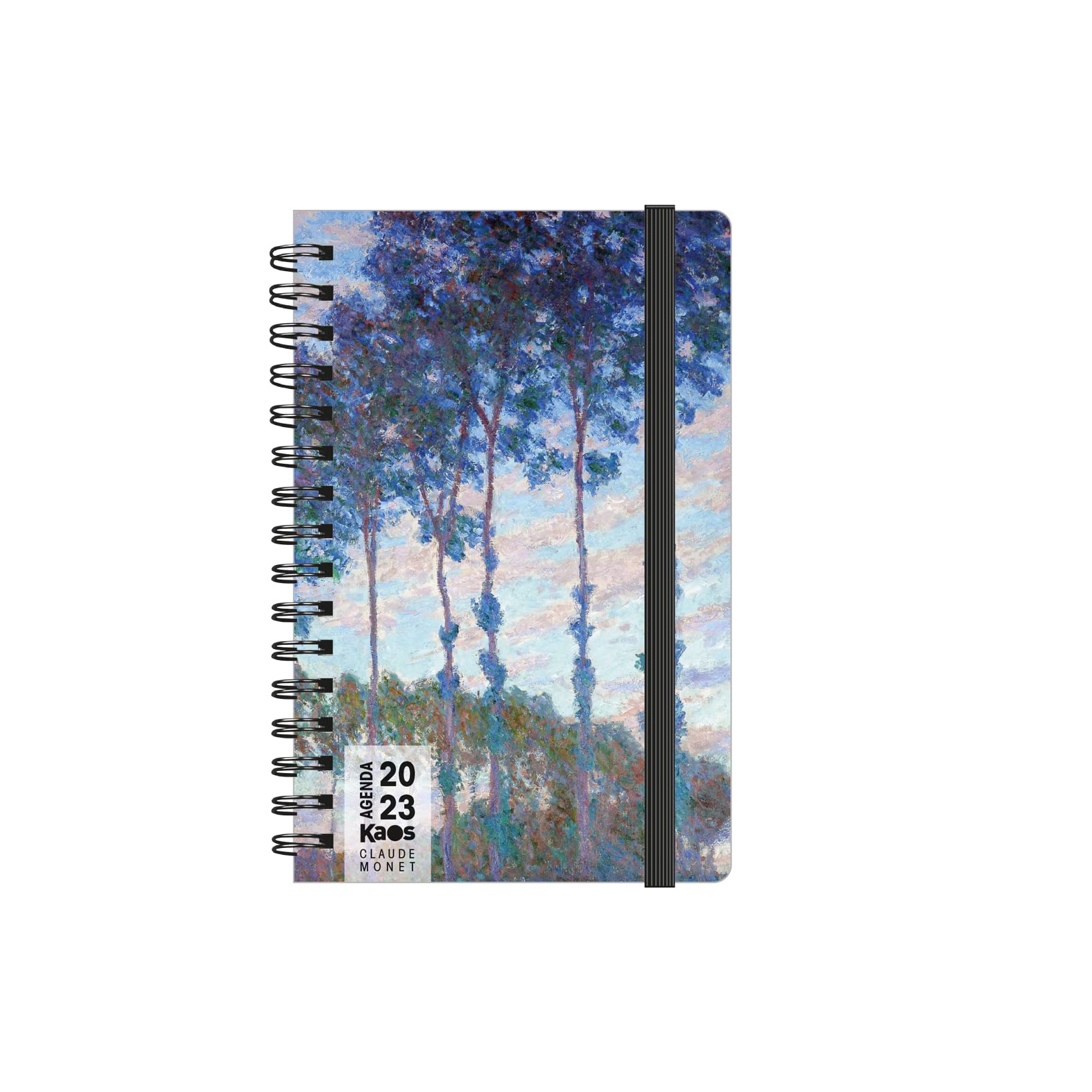 Kaos 2023 Spiral Daily Planner, 12 Months with Planner, Pocket 9 x 14 cm, Easy to Carry, for Home Office University