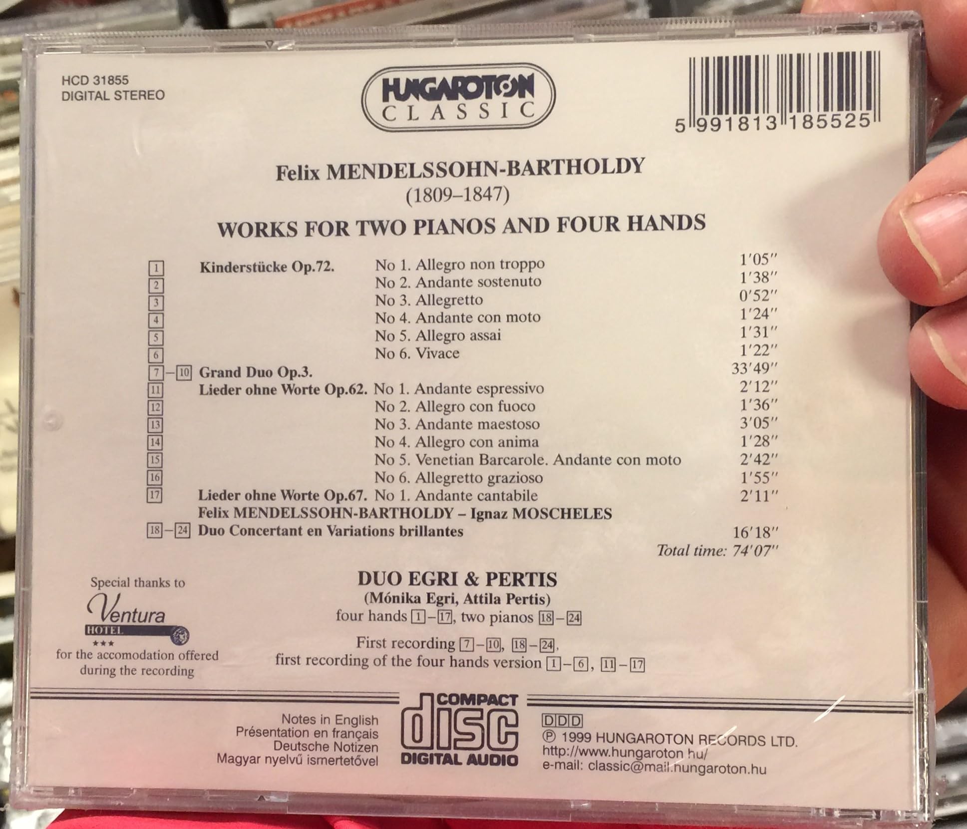 Musica Per Pianoforte a 4 Mani