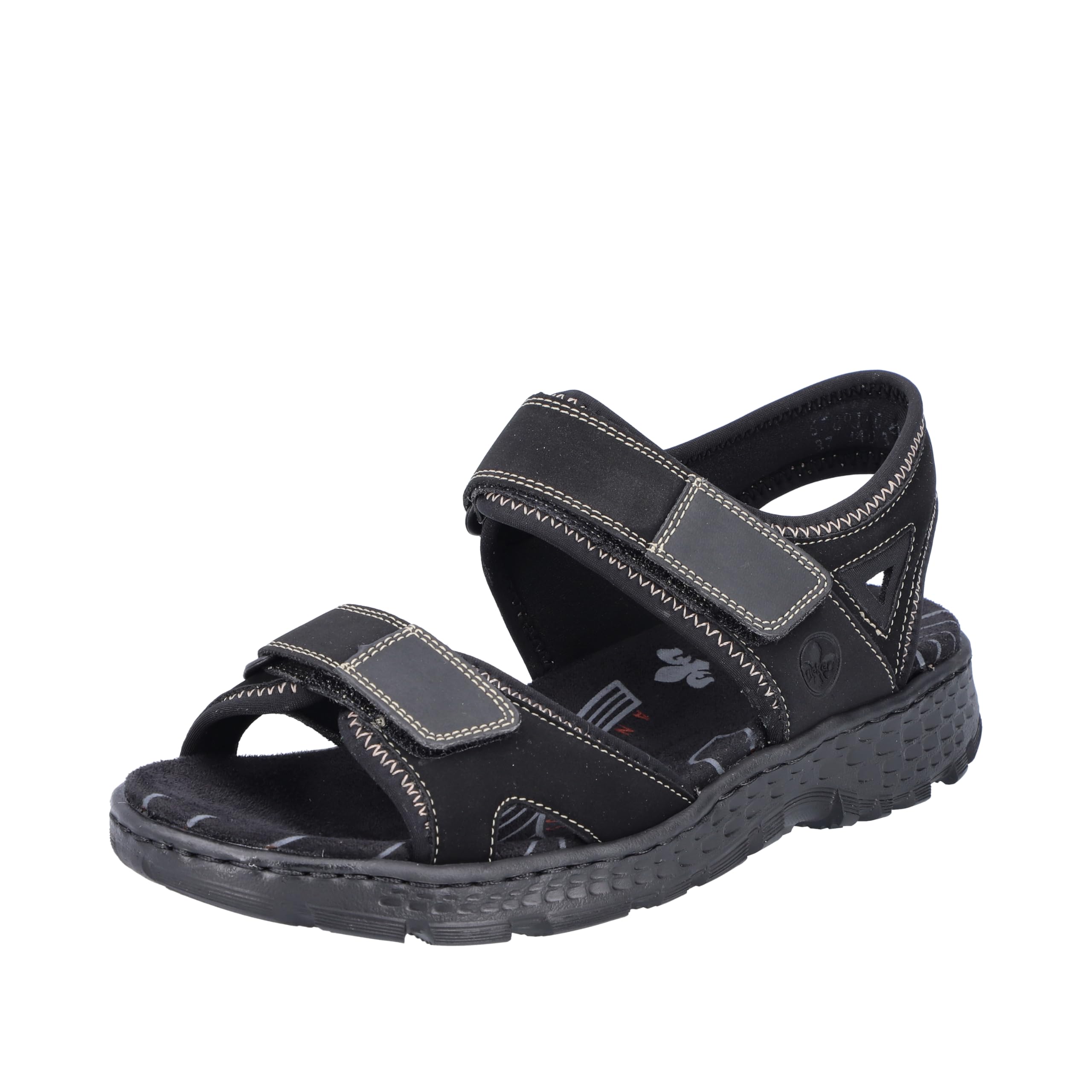 Rieker Women's 67891 Sandals, black, 4 UK