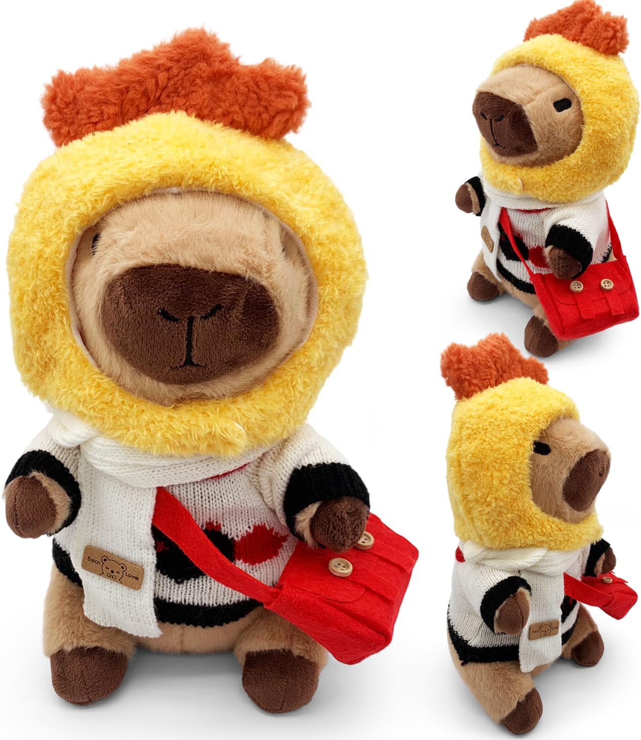 Capybara Plush Toy, Cute Stuffed Animals Kawaii Capibara Plush Pillow Christmas Birthday Easter Valentine's Day Gift for Kids Boys Girls (11 PCS Halloween)