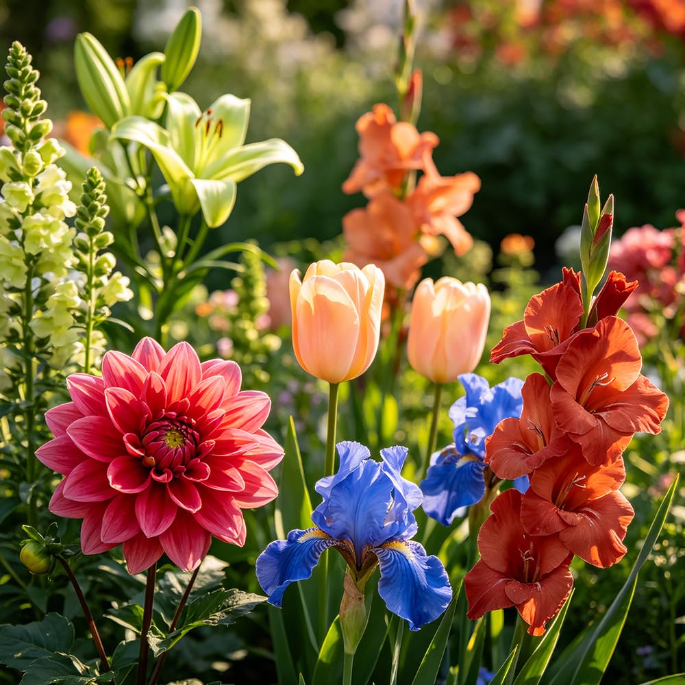 FioriRizoma multicolore - giardino Copertura terreno letto rialzato balcone giardino 30Bulbi