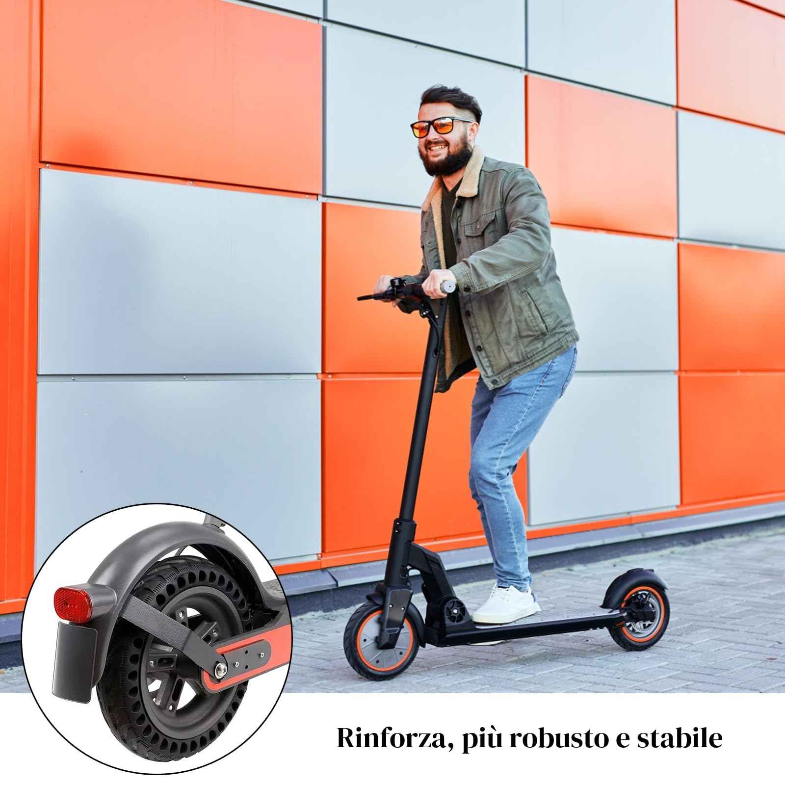 Portatarga per Monopattino Elettrico, Supporto per Targa Monopattino con Viti, Compatibile con M365 Pro 2