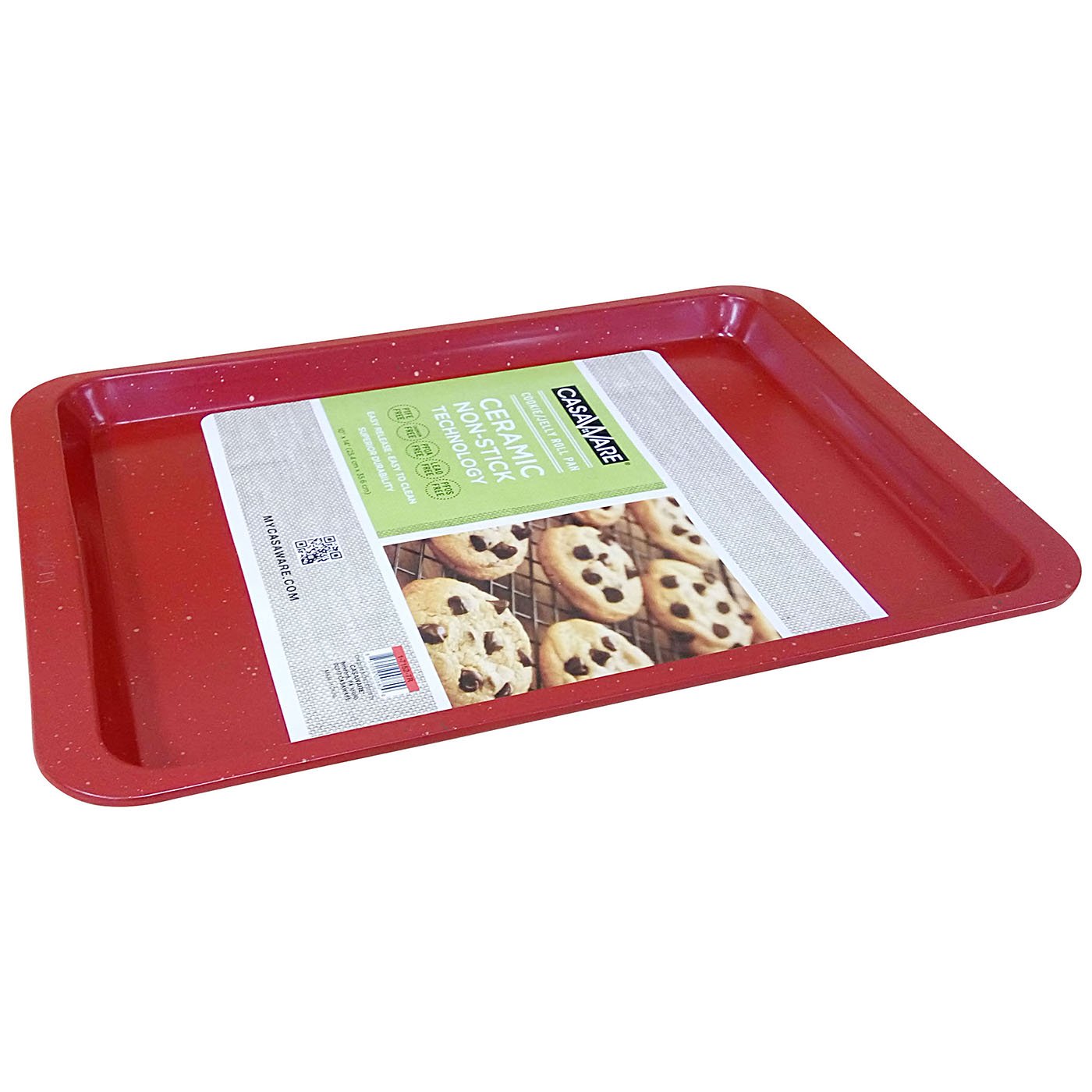 CasaWare 2 Große Backbleche, 31,8 X 35,6 Cm – Keramik-Antihaft, Hitzebeständig Bis 250°C – Für Kekse, Snacks, Ofengerichte