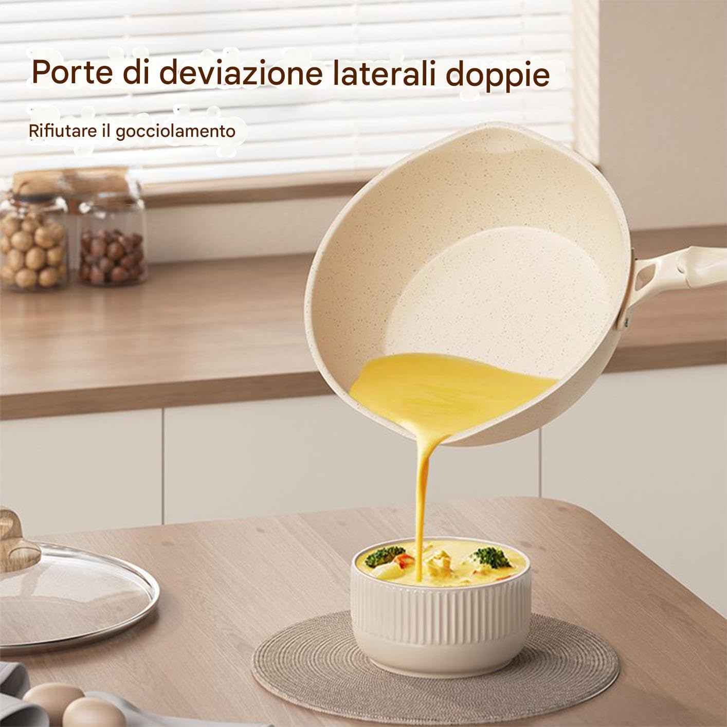 Patelnia Nieprzywierająca Powłoka Bezpieczna Do Omletów I Naleśników | Uniwersalne Akcesoria i Gadżety Kuchenne do Systemu Gotowania dla Restauracji i na Świeżym Powietrzu