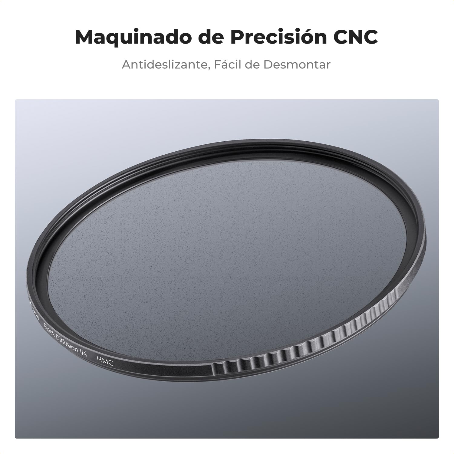 K&F CONCEPT Nano-Dazzle Filtro Black-Mist 1/4, Filtro Diffusion de Vidrio Óptico para Suavizador de Retrato Imagen y Vídeo para Objetivo 82mm