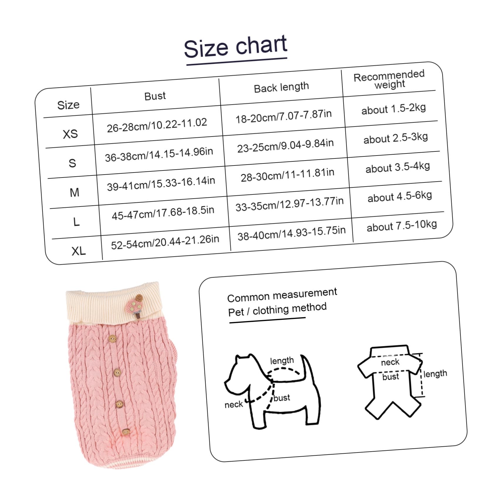 FRCOLOR 2 Piezas De Suéter Abrigado para Perros Ropa Elegante Y Fácil De Poner para Perros Pequeños.