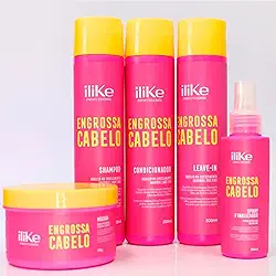 ILIKE ENGROSSA CABELO LINHA PROFISSIONAL Fios encorpados e com volume saudável - 5, 4, E 3 PRODUTOS