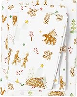 Vista 117 de Great Bay Home Christmas Flannel Sheet Set Full Size - 100% Turkish Cotton, Double-Brushed, Winter Bed Sheets - Ultra-Soft, Cozy, 4-Piece Holiday