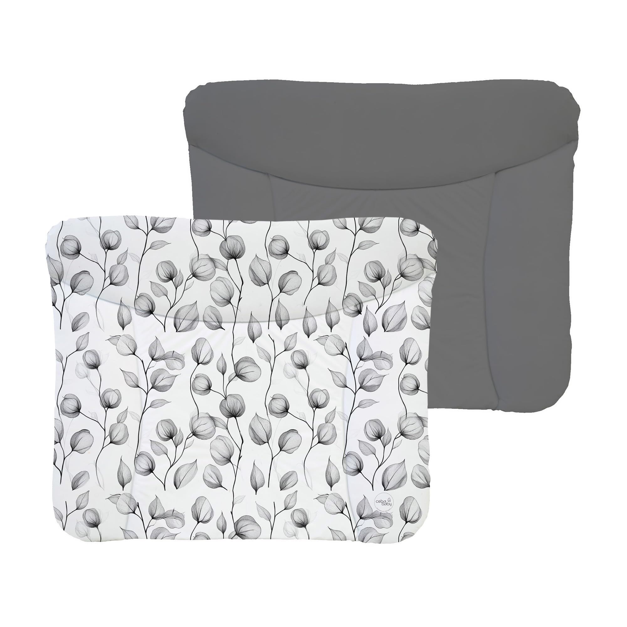 Ceba Baby® weiche Wickelauflage 75x72 cm - Doppelseitige Baby Wickelunterlage - Wickeltischauflage für Junge und Mädchen - Wasserdicht, abwaschbar - OEKO-TEX - Made in EU - Goldbeere