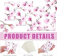 Vista 3 de Geyee Paquete de 50 servilletas de papel facial de viaje, pañuelos desechables de bolsillo para invitados de boda, viajes, bolsa escolar