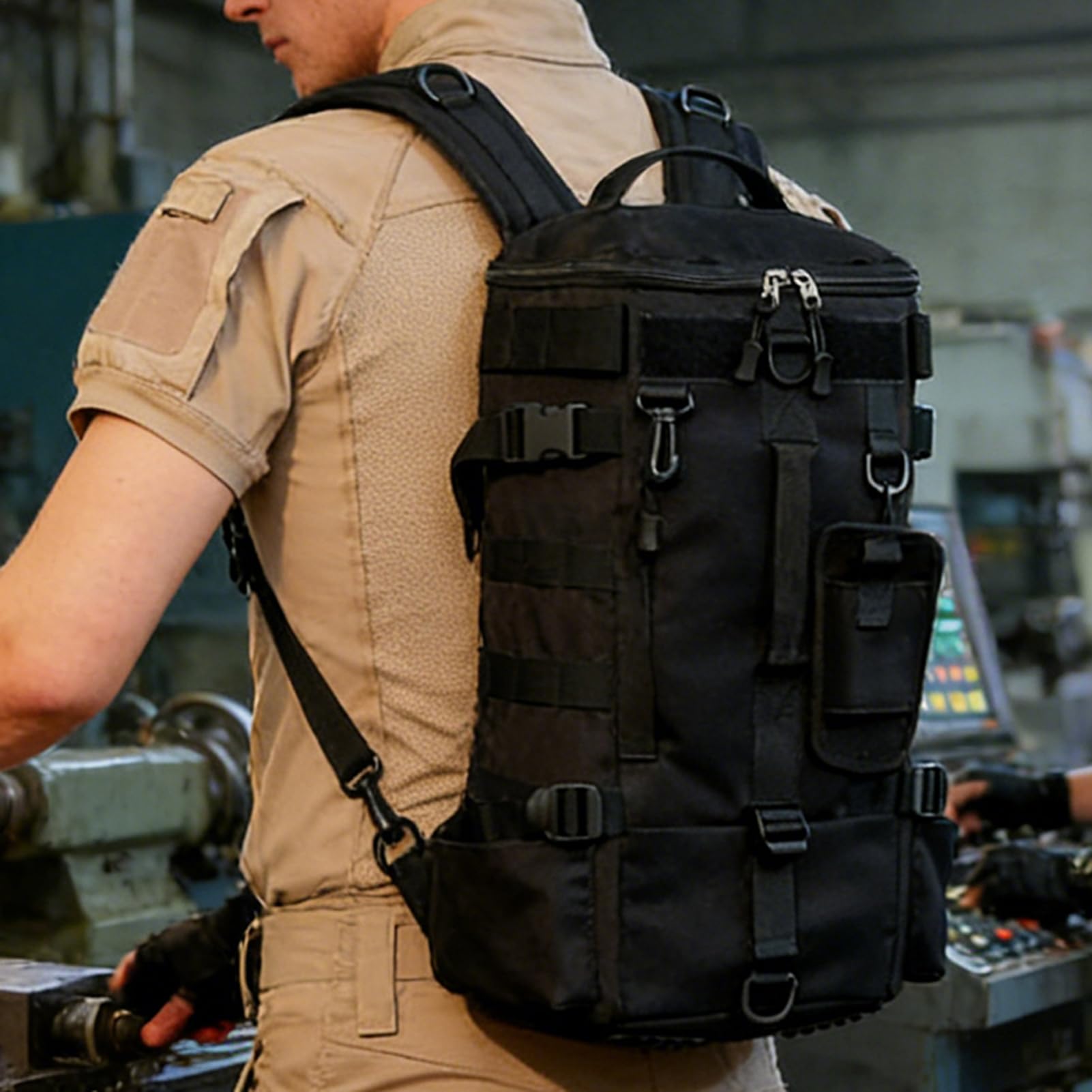Bolsa de Pesca Mochila Oxford Multibolsillos