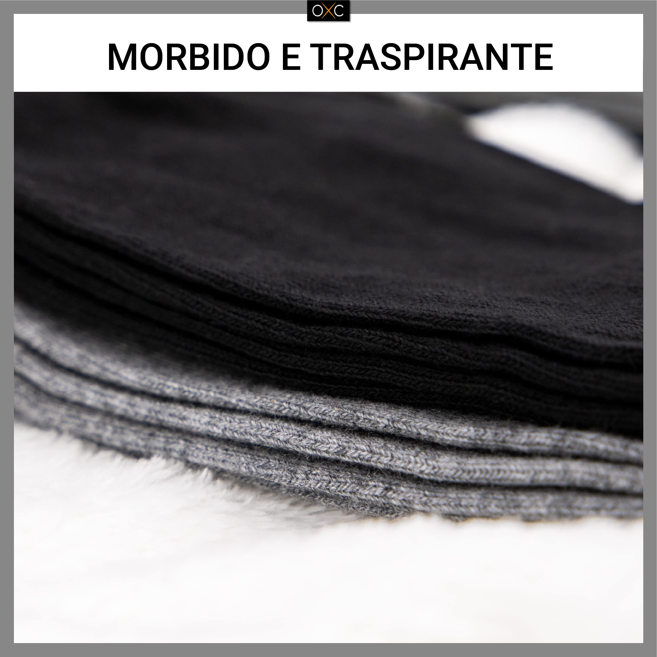 Occulto - Calze da uomo in cotone per il lavoro e per il tempo libero in diversi colori (confezione da 10 paia)