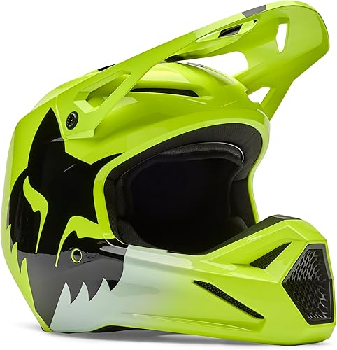 Miniatura 26 de Fox Racing Youth V1 Casco de Moto Motocross para Bicicleta de Tierra Índigo oscuro,Negro Lean,Escudo negro,Burla negra,Negro/Azul,Azul,negro, azul