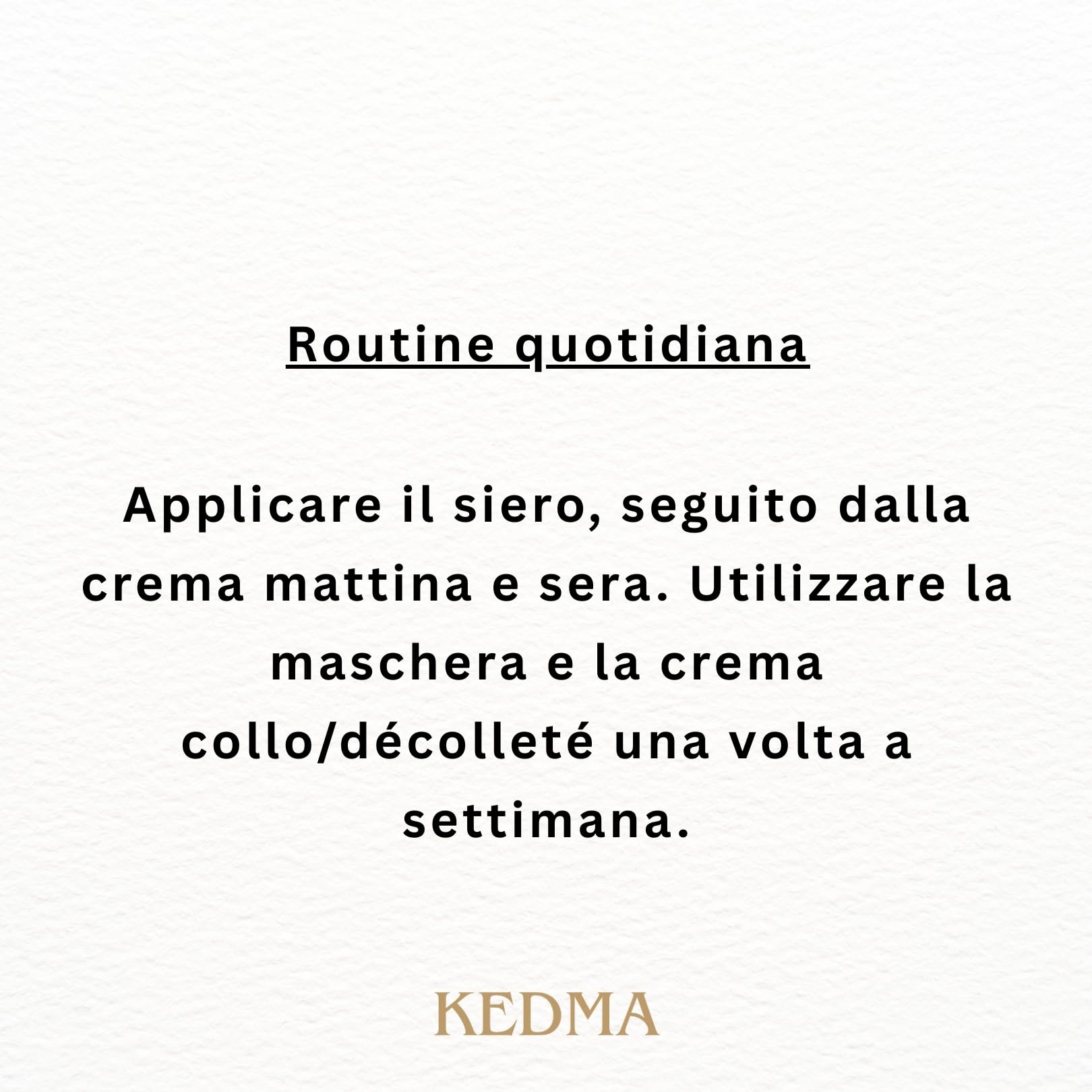 Kedma - Set Cura Viso Collagene - Maschera, Crema, Siero e Crema Collo/Décolleté - Idratazione e Compattezza - 4 Prodotti