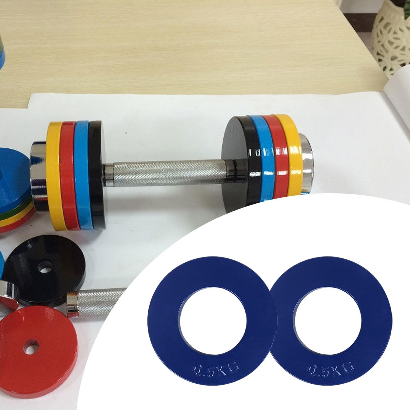 2 Discos de Pesas (3,86 Pulgadas de Diámetro) para Entrenamiento de Fuerza, Tamaño Estándar de Gimnasio