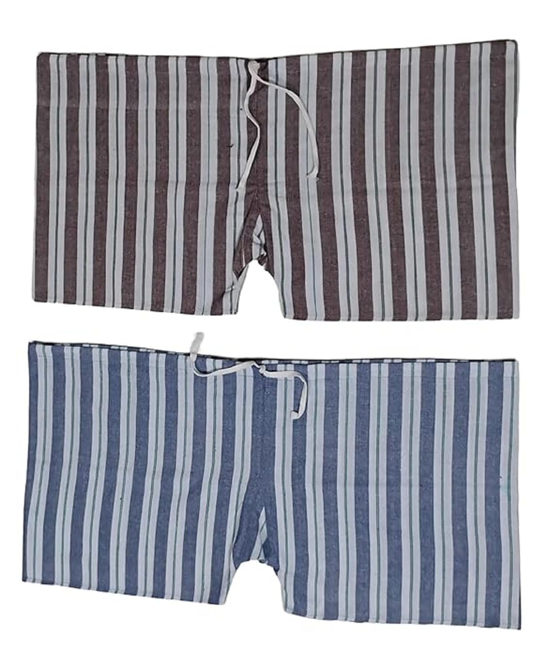 hivata Men's Cotton Khaadi Underwear (Pack of 2pc) (Free Size) Kaccha String Patte Wala Underwear Patte wala Kaccha Traditional Lattha, Janghiya, Patta Patti Kachha, Nade vala Nekar in Multi Color-picture-43