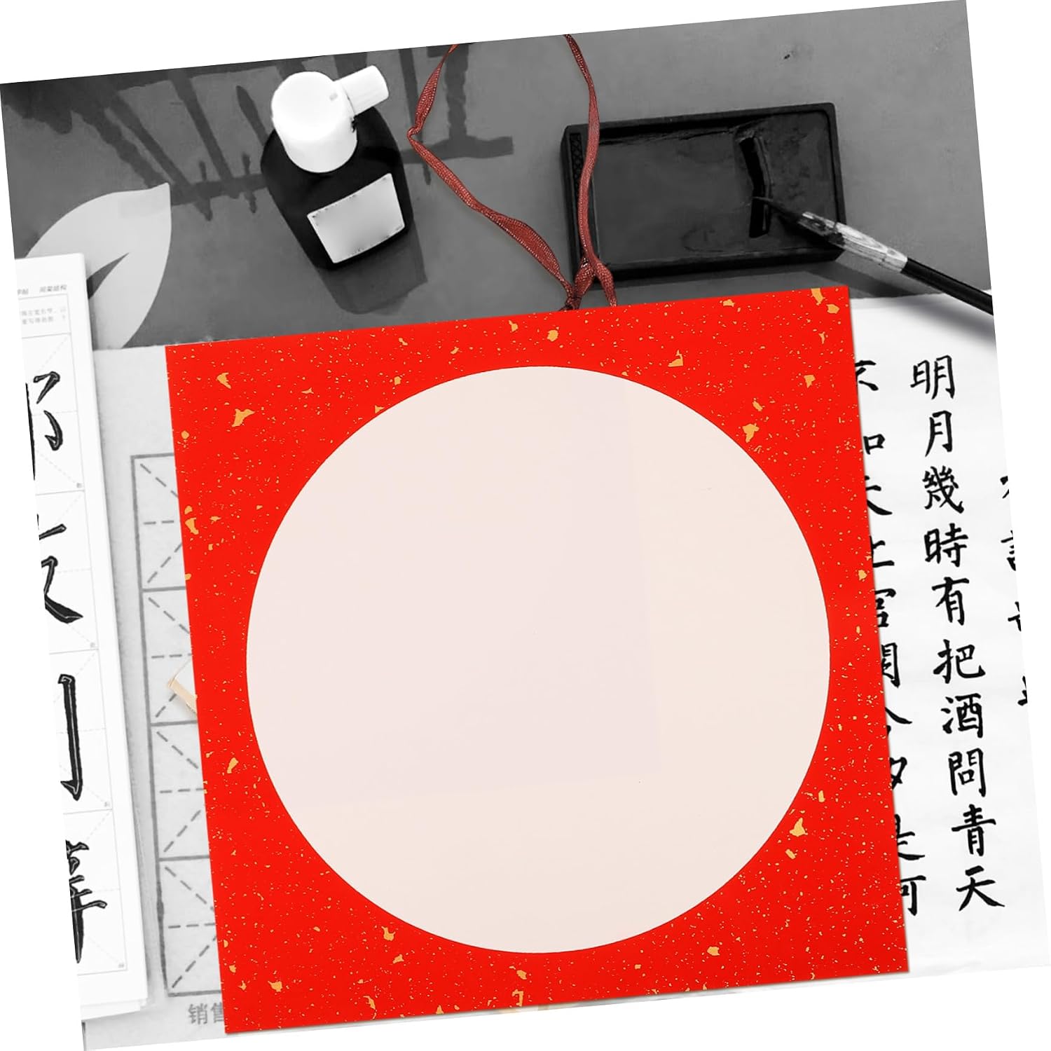 Hohopeti 10sheets Thickened Vintage Xuan Paper for Calligraphy and Watercolor for Drawing and Writing for Beginners and Advanced Artists