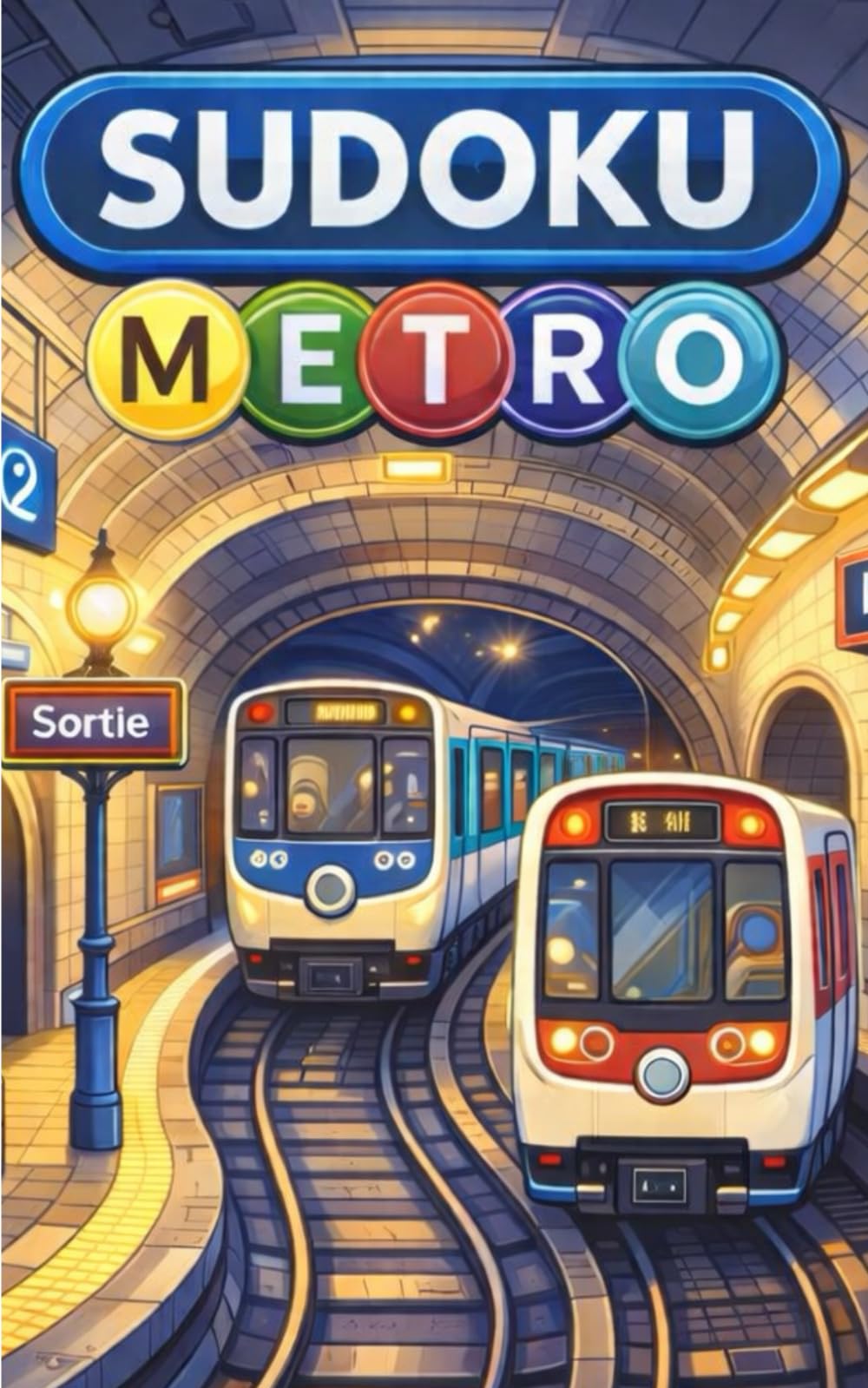 Mon premier Sudoku du métro Parisien: 50 Grilles Faciles 4x4 pour Petits Voyageurs de 3 à 6 Ans | Aventure Souterraine dans le Métro de Paris | Cahier d'Activités Éducatif et Ludique
