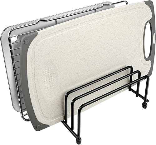 Organizadores de tablas de cortar (ranuras de 1.0 y 0.6 pulgadas de ancho), soportes para tablas de cortar, estantes para tablas de cortar,