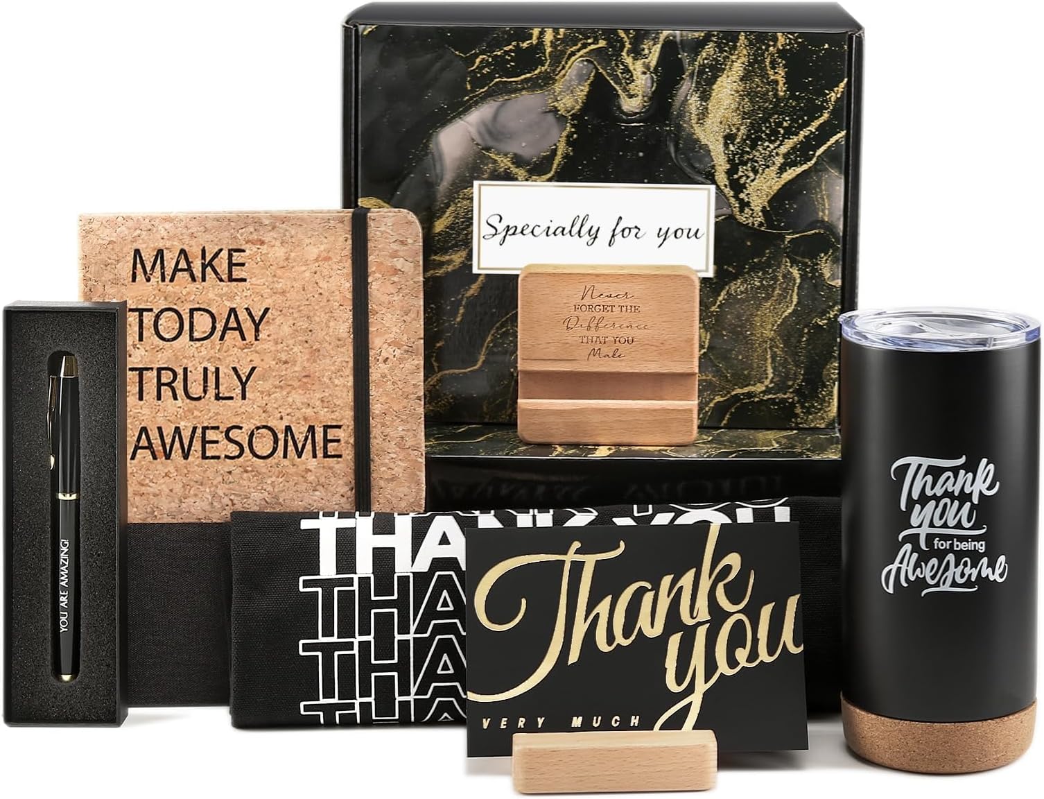 APRBOX Employee Appreciation Gifts Bulk Thank You Gifts with Thank You Cards for Women Men Work Gifts Office Gift Baskets for Social Worker Secretary Teacher Farewell Gift for Coworkers