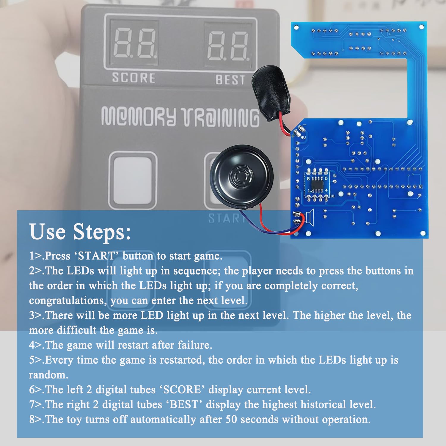 DIDODI Soldering Practice Kit - Memory Game Electronic DIY Kit - Image 3