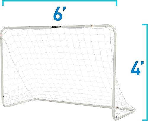 Miniatura 48 de Franklin Sports Porterías de fútbol de competición – Porterías de fútbol de acero portátiles para patio trasero – Portería de fútbol para adultos +
