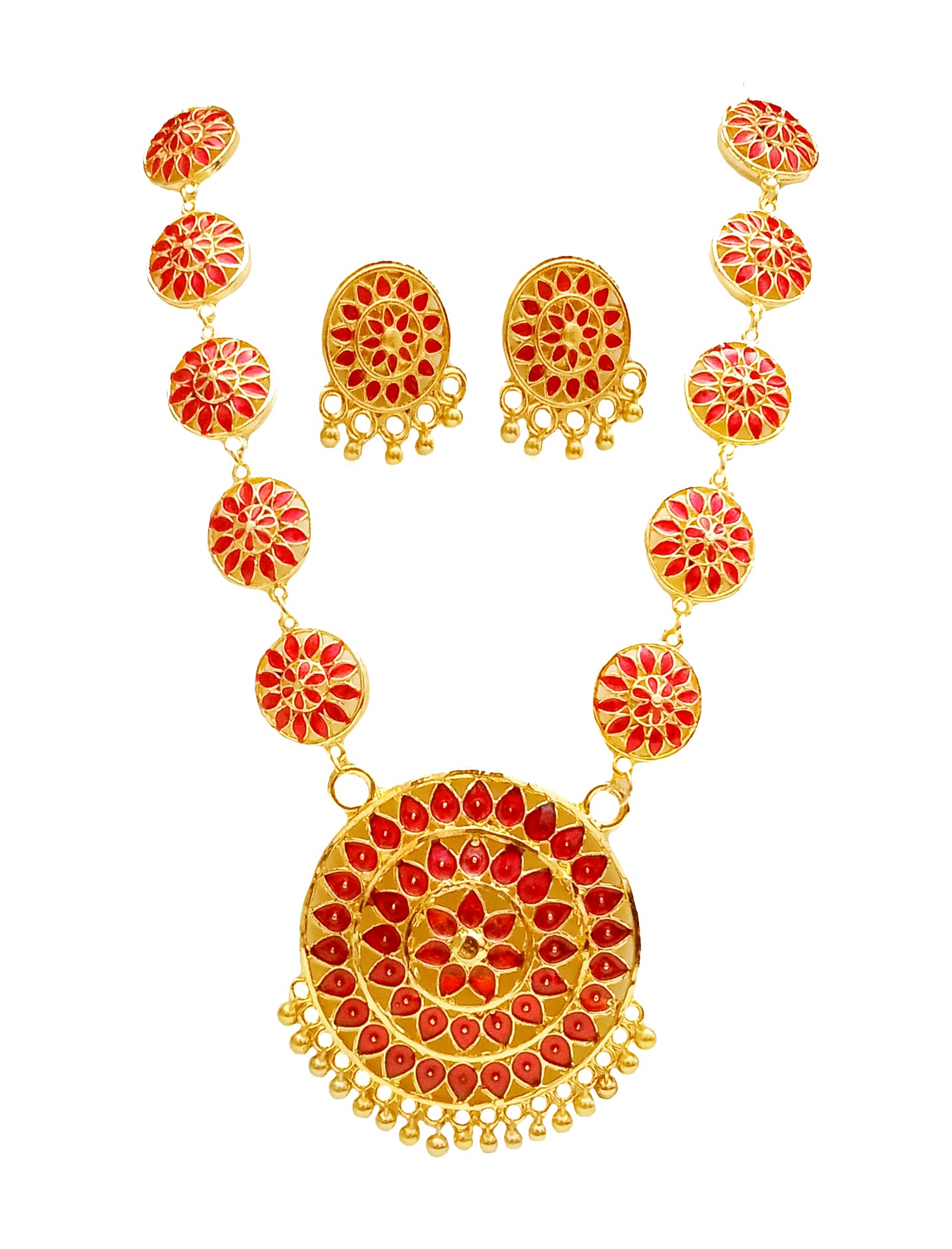 BALAJI GOLD Assamese Traditional Jewellery ||Assamese Jewllerry For Women And Girls 1803 RED (B0B9SRFNFM) Amazon Price History, Amazon Price Tracker