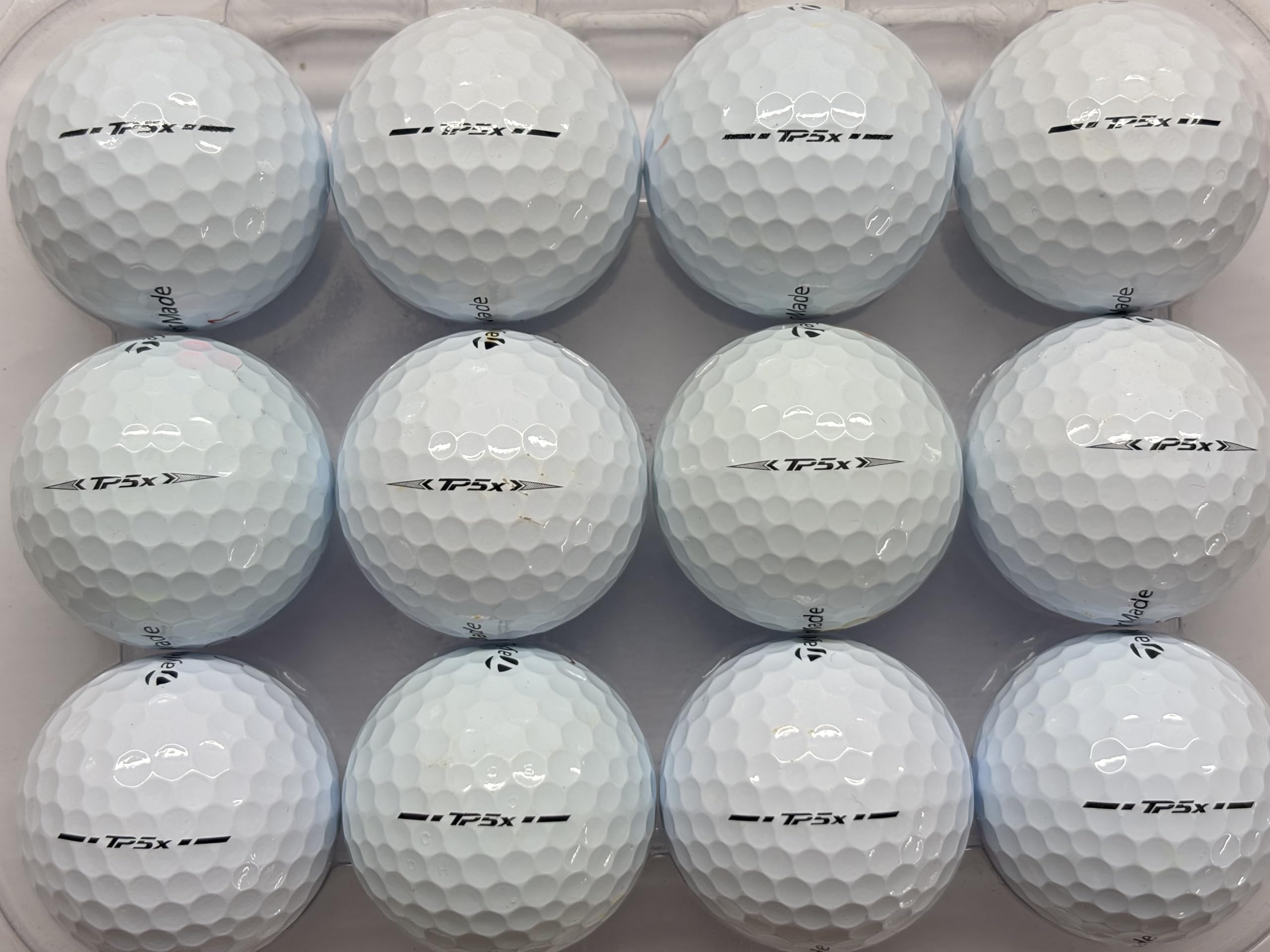 12 TP5X golf balls for taylormade Pearl/Grade A condition (used not new)