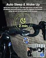 Vista 6 de Luz frontal de bicicleta Ravemen FR500 para conducción nocturna y diurna, compatible con computadoras Garmin/Wahoo, 6 modos, encendido/apagado