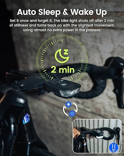 Miniatura 4 de RAVEMEN FR500 compatible con el ordenador de la bici Bryton, luz de la bici para la luz del día de la noche ciclismo