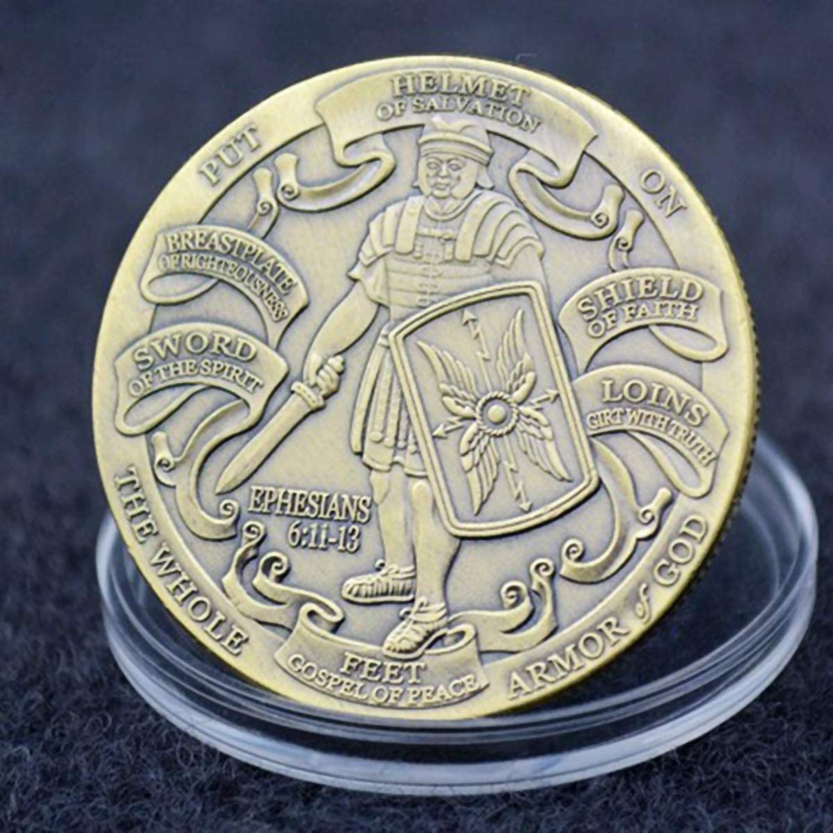 Challenge Coin Put On The Whole Armor of God Coin Souvenir Coin