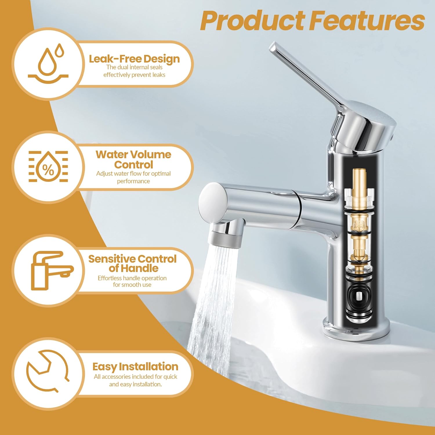 2 Pack 1225 Replacement Cartridge Compatible with Moen Single Handle Faucet/Showers, Dual Seal 1225/1225B Shower Cartridge Replacement Fits Bathroom Shower and Kitchen Sink Faucet Cartridge