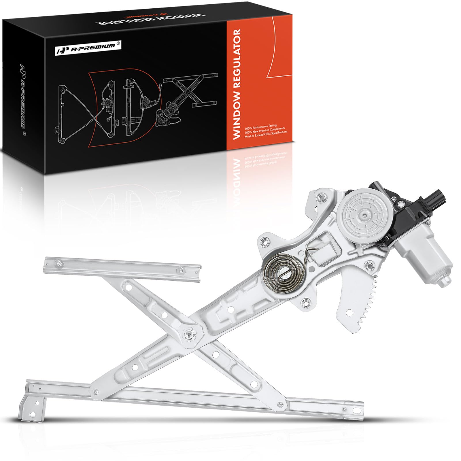 A-Premium Electric Power Window Regulator with Motor Compatible with Honda Civic 2012-2015 Sedan Front Right Passenger Side