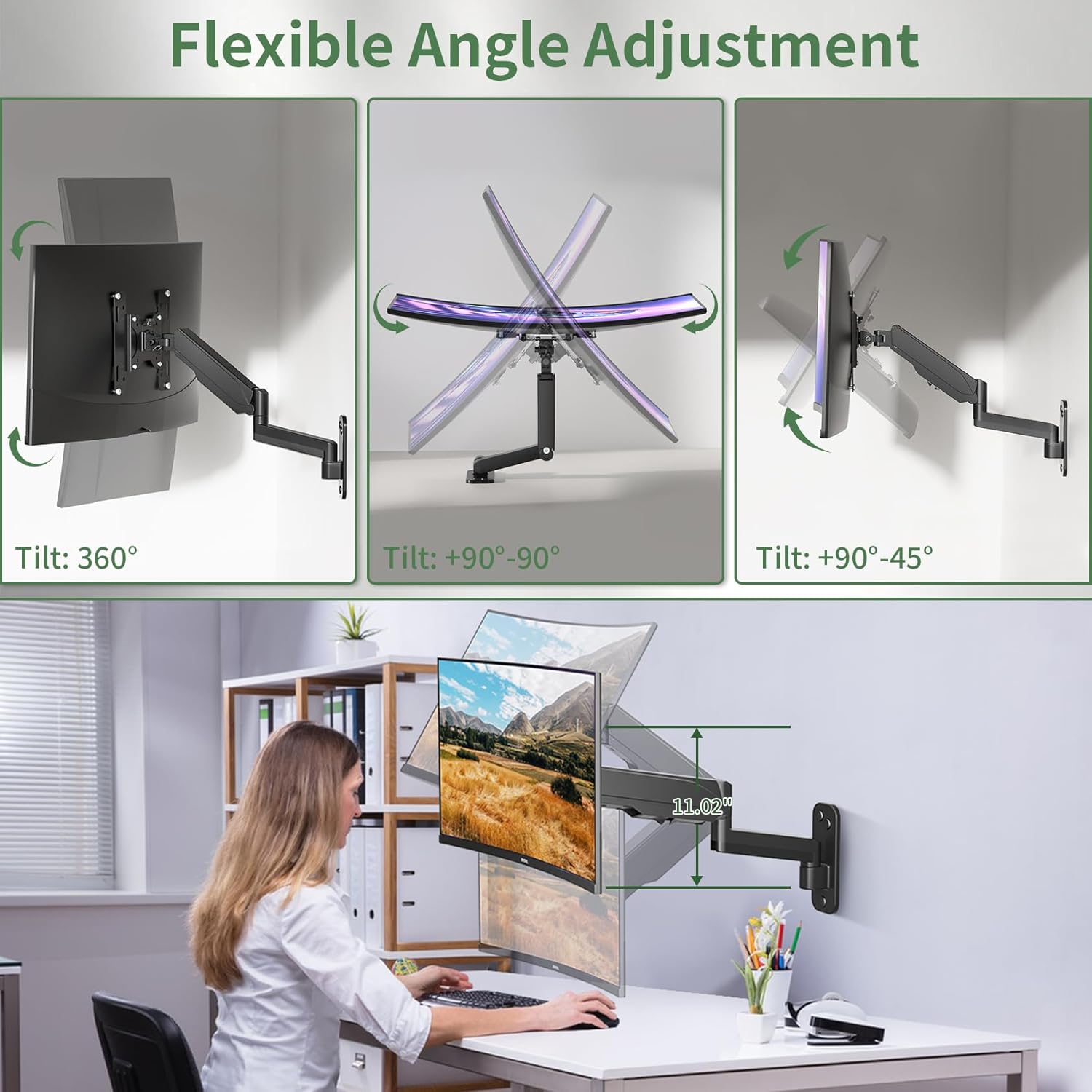 Dynamic Height Adjustment of Monitor Arm