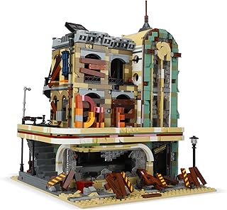 Beberlu Ruins Street View Building Kits, Doomsday Restaurant House Building Blocks Toys European Architecture Model Idea Gifts Home Decoration for Teens and Adults 2795 PCS