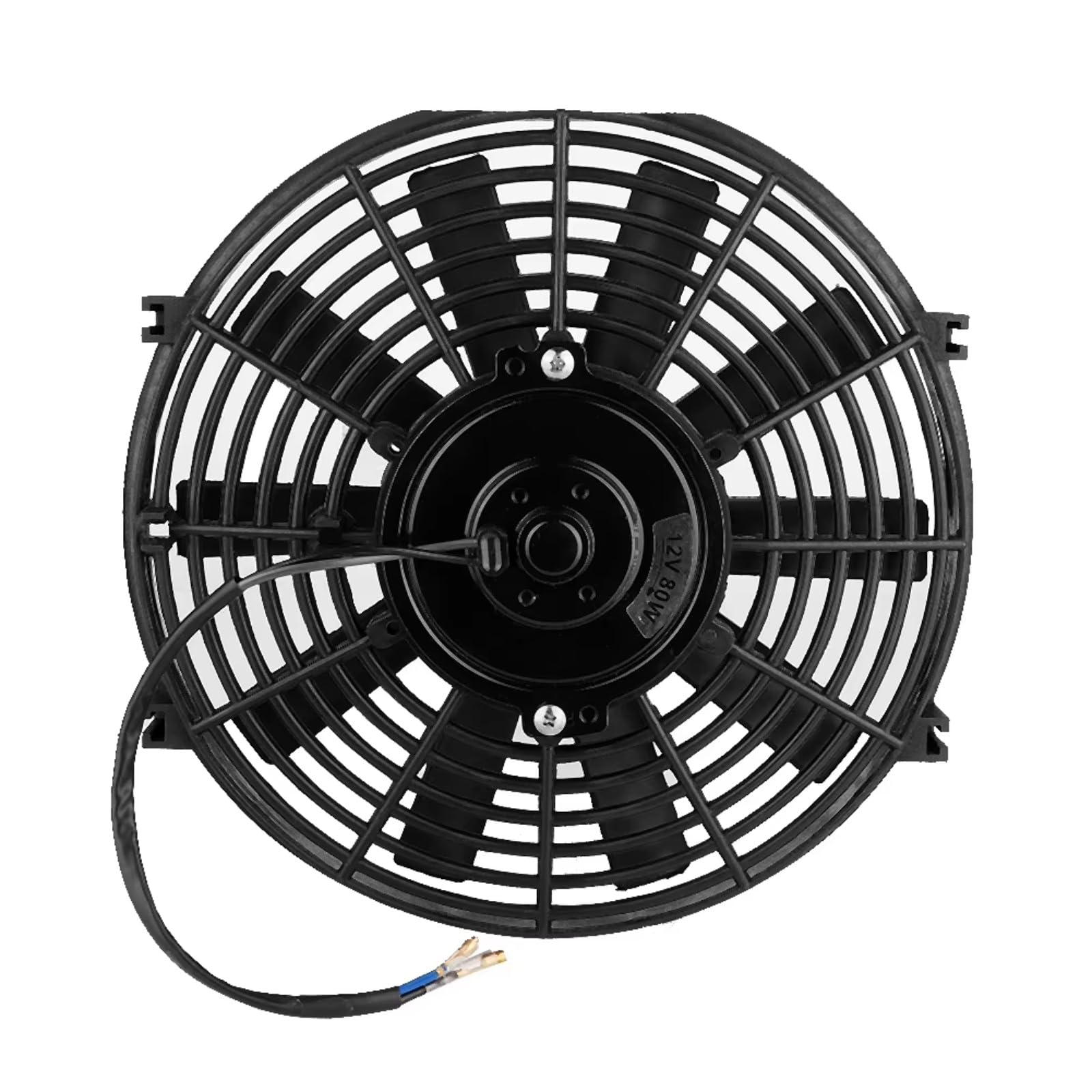 Ventilador Refrigeración Motor Universal Aire Acondicionado Coche Ventilador Refrigeración LE 12V 80W Cuchillas Rectas Ventilador Motor Coche Pasajeros Autobús Ventilador Radiador Motor Kit