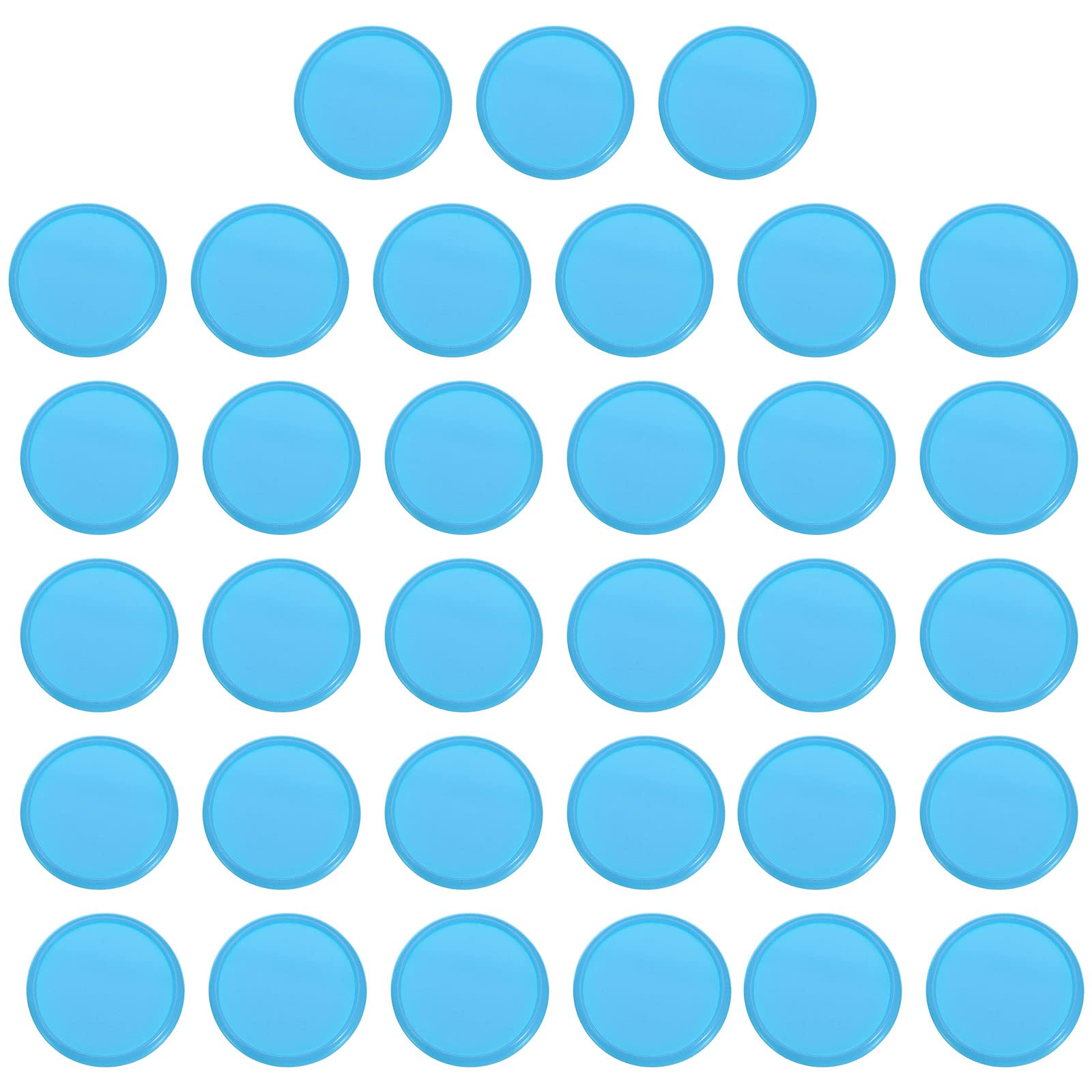 PATIKIL 28mm Plastic Book Binding Discs, 33 Pack Discbound Expansion Discs Round Binder Rings for DIY Notebook Planner, Blue — image 1