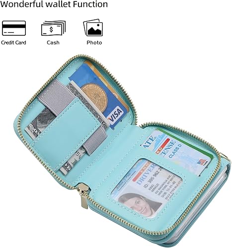 Miniatura 3 de Para Samsung Galaxy Z Flip 5 Lujosa funda de cuero con cremallera ofrece 6 ranuras para tarjetas, con correa para la muñeca y correa de hombro