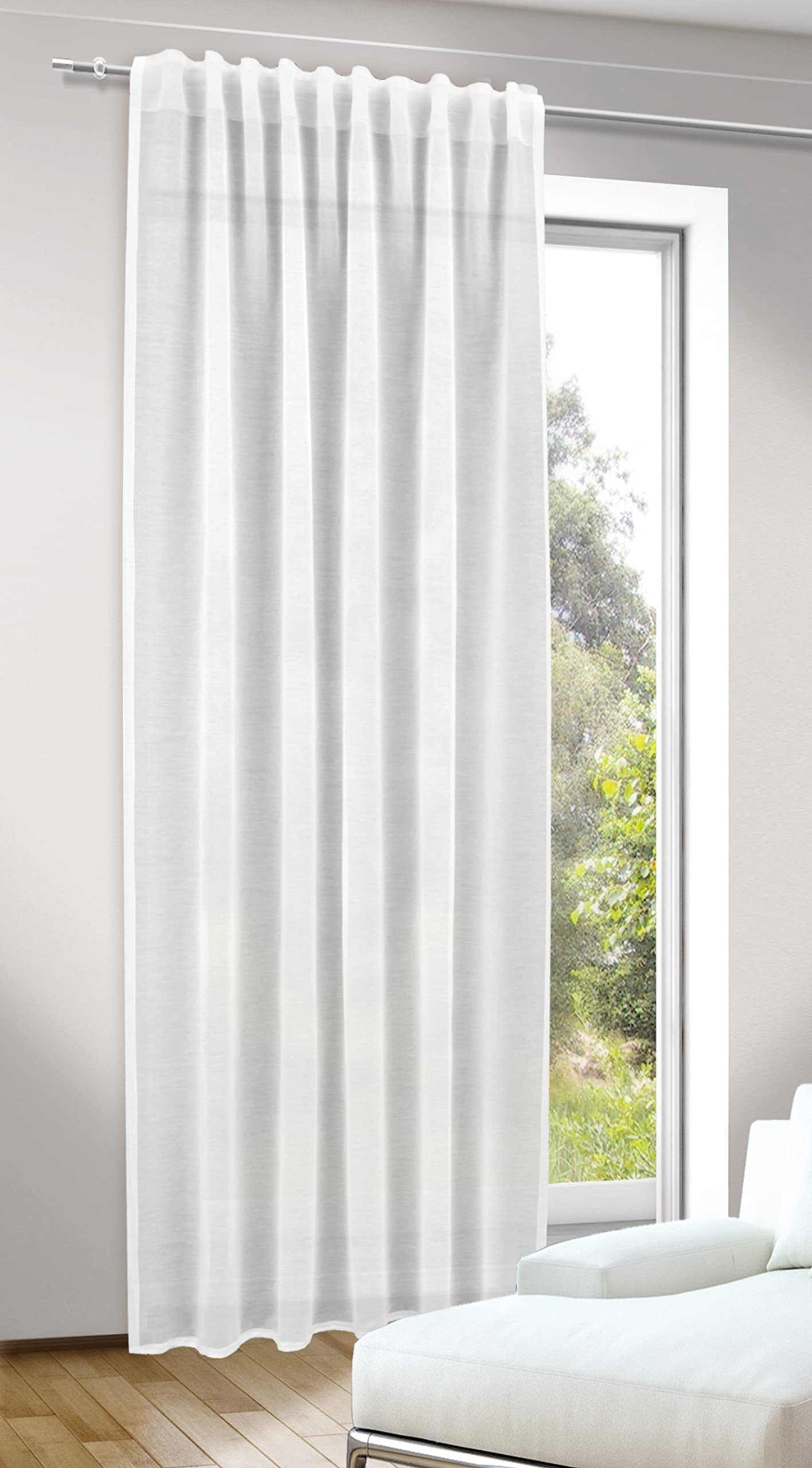 Tenda Oscurante marrone fettuccia con passanti nascosti 140 x 350 cm