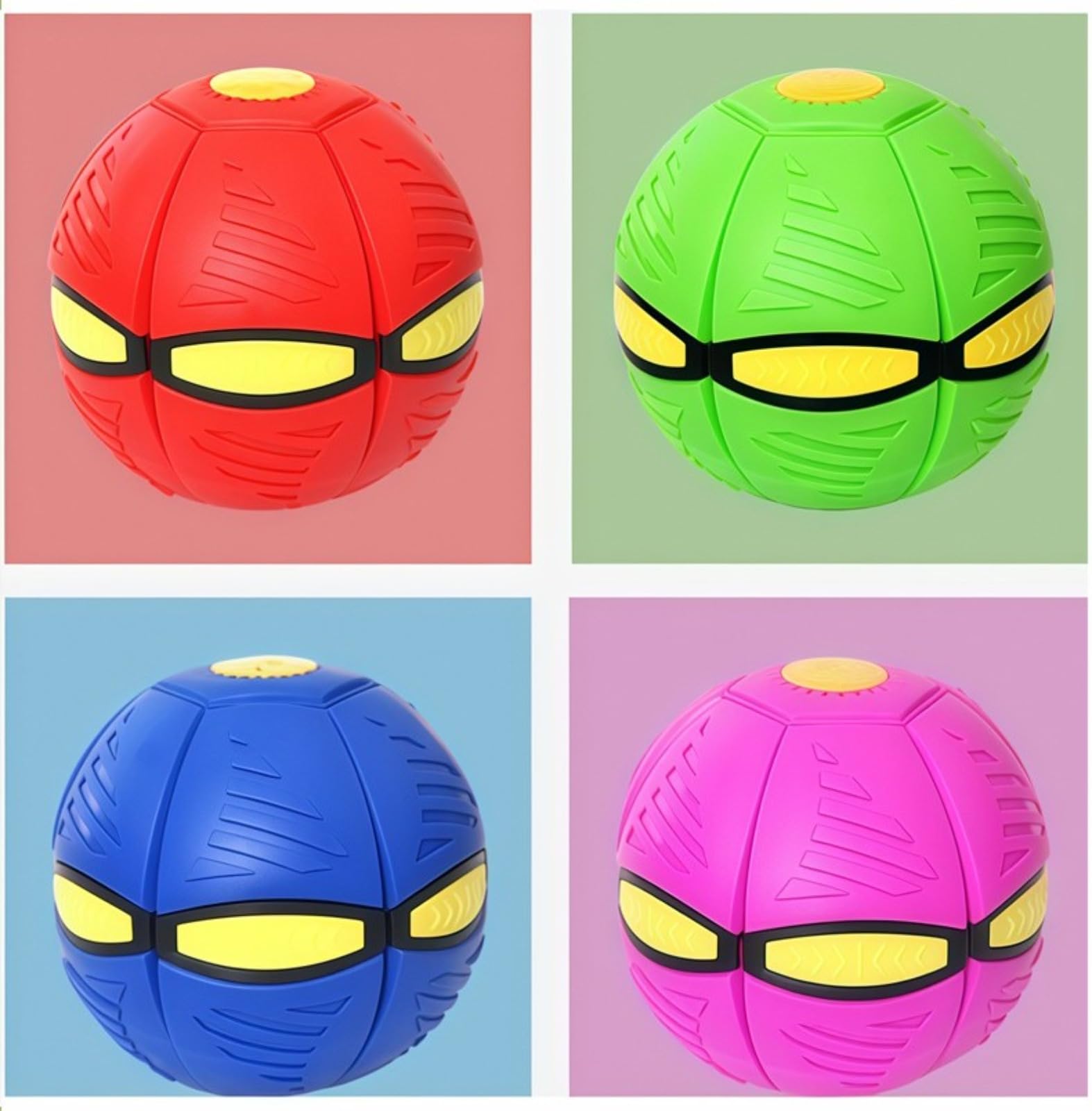 Generisch Ballon Sauteur pour Enfants, Soucoupe Volante Magique, Jouet Lumineux