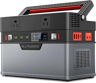 ALLPOWERS 606Wh Portable Power Station 700W (Peak 1400W) Solar Generator MPPT Backup Battery with 2 AC Outlets PD 100W US...